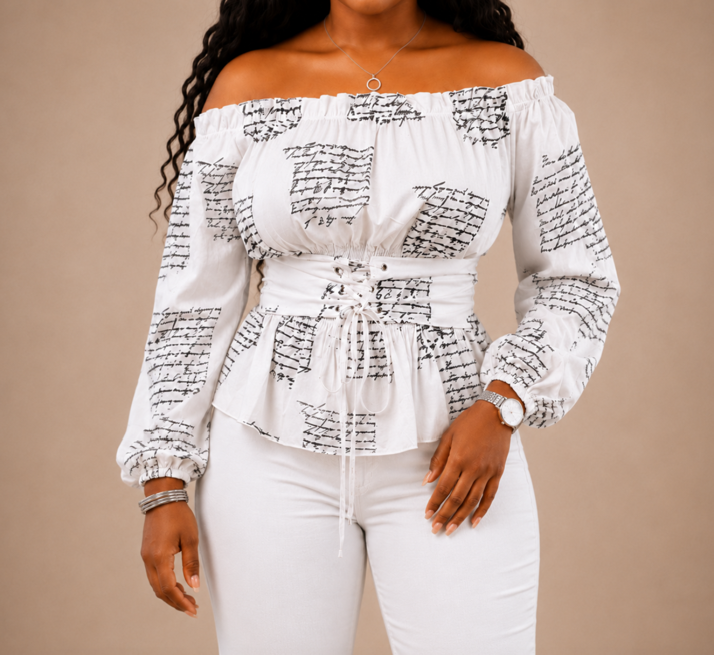 Fine Print Blouse