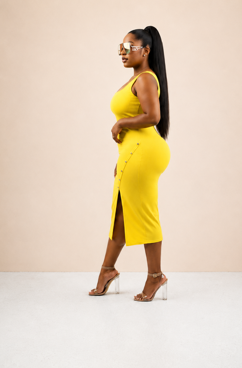 Good As Gold Midi Dress