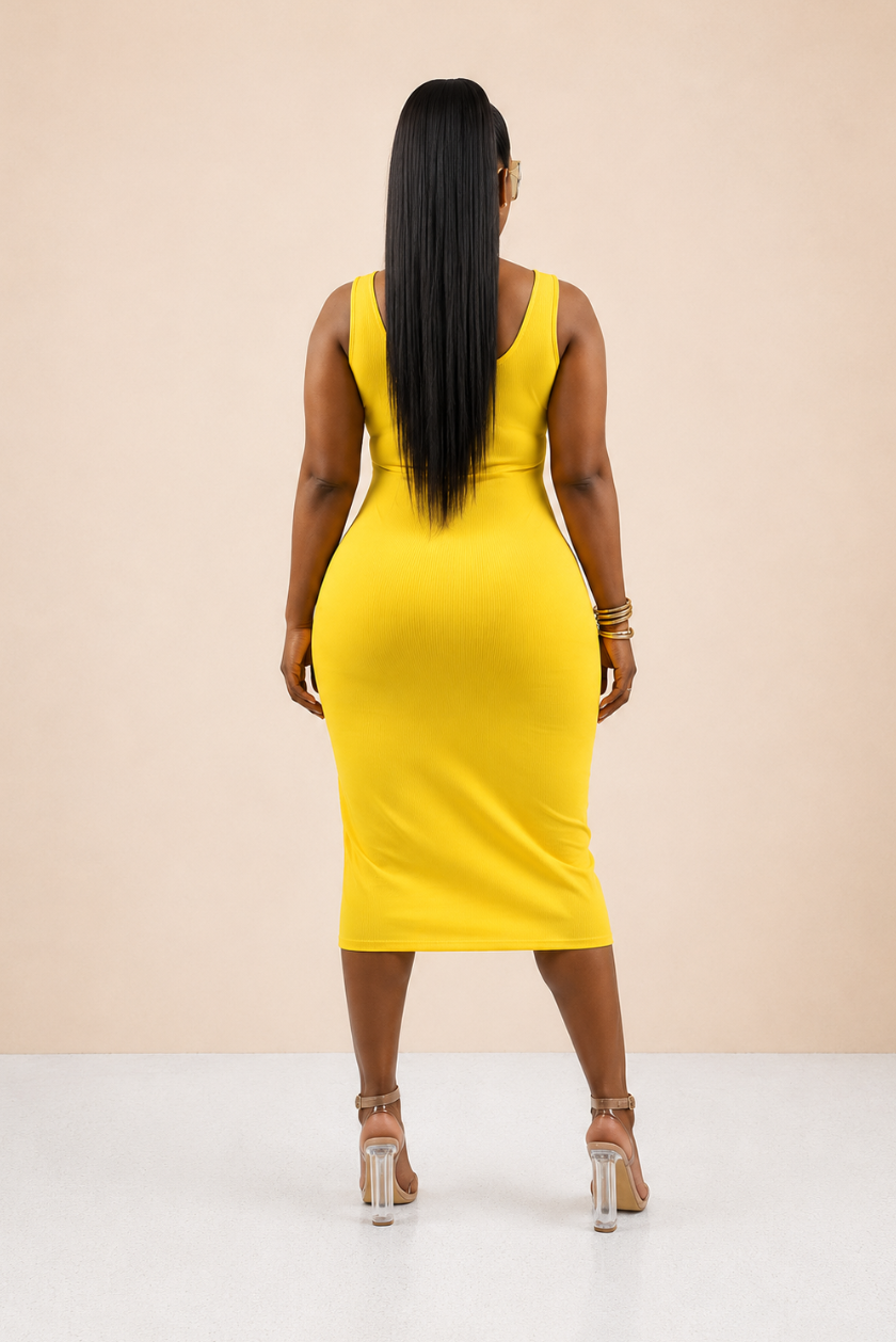 Good As Gold Midi Dress