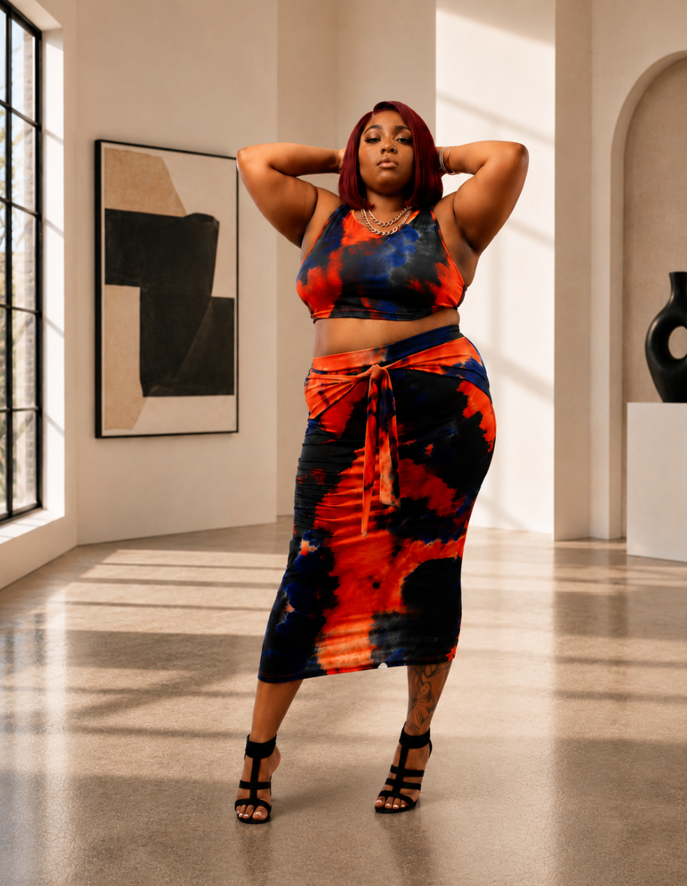 Playing With Fire Skirt Set