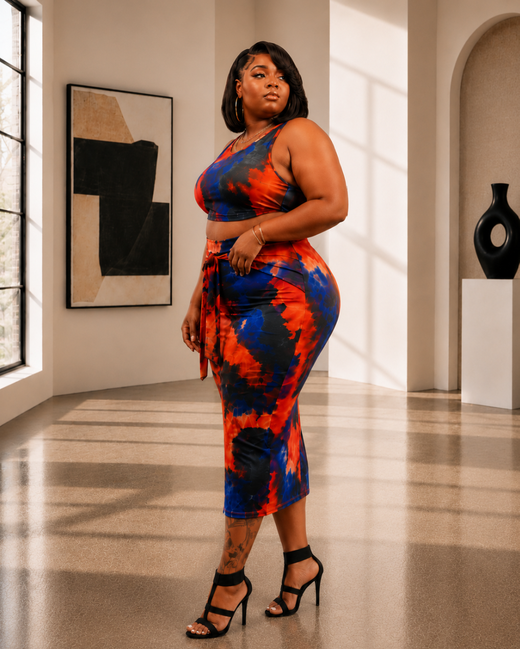 Playing With Fire Skirt Set