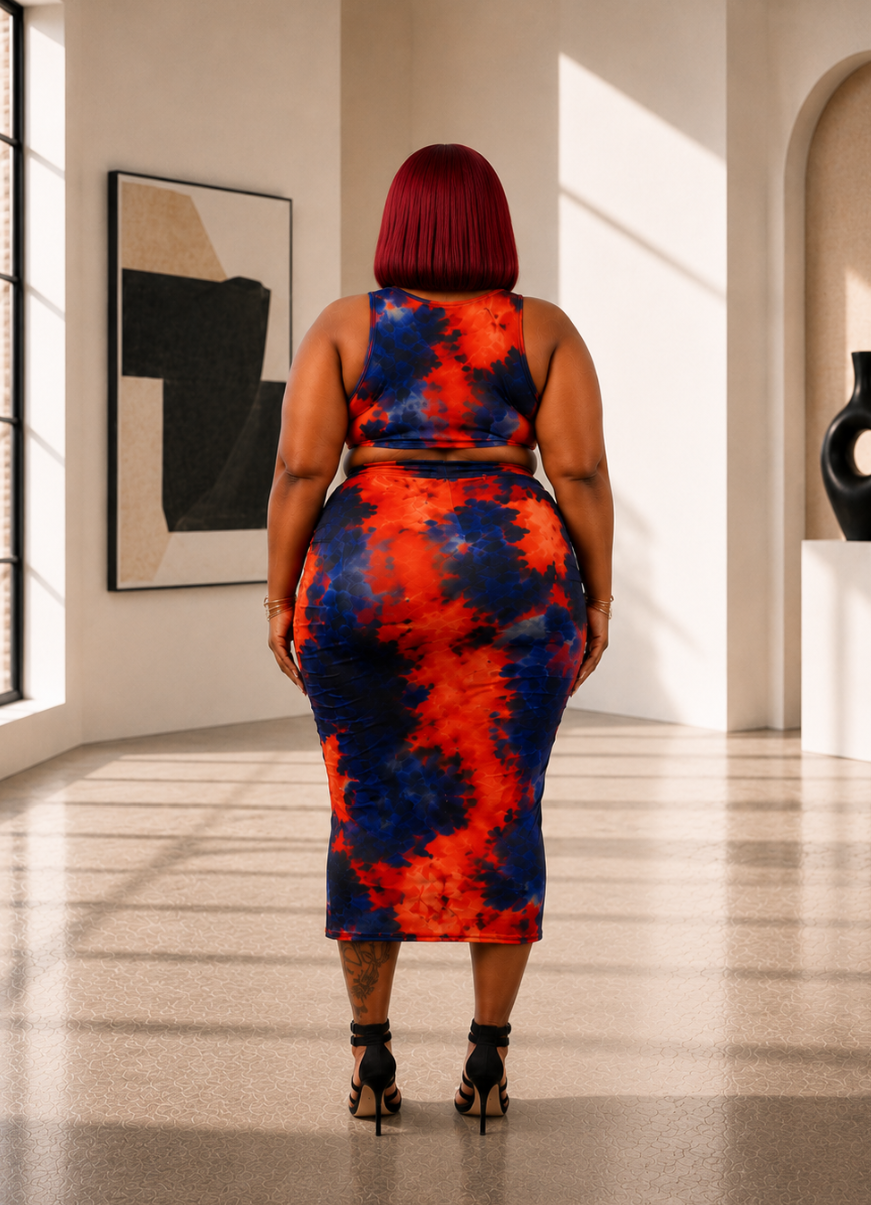 Playing With Fire Skirt Set