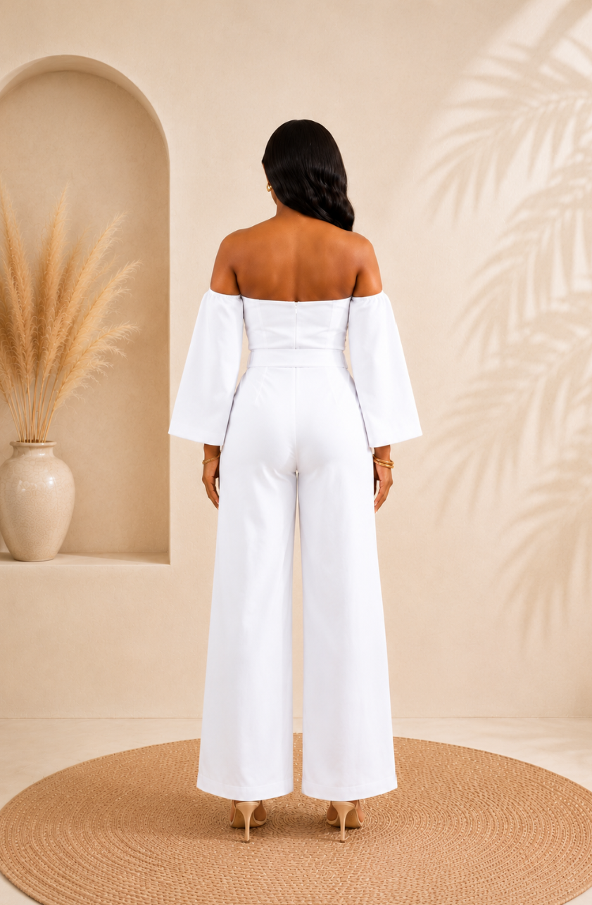 White Linen Dreams Jumpsuit